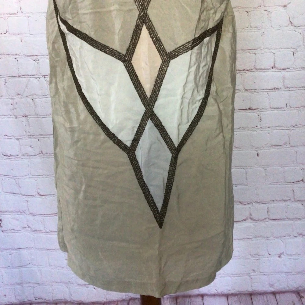Kimchi Blue Geometric Beaded Sleeveless Dress - Size Medium - Picture 3 of 9